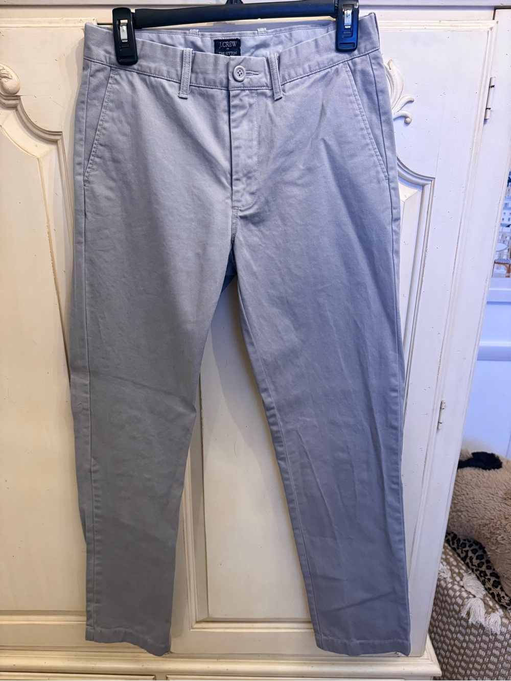 J. Crew Grey Straight Chinos